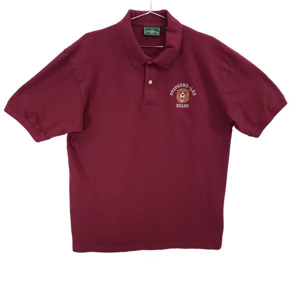 Outer Banks Polo Mens Extra Large Maroon Historic Stephens Lee Bears School Top - Picture 1 of 9